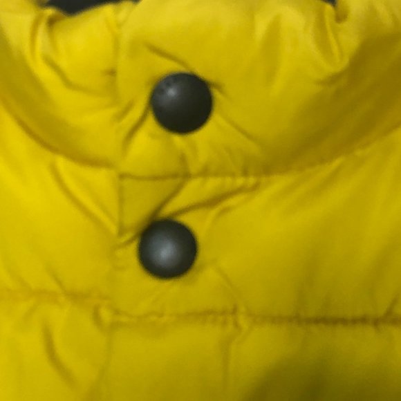 BABY GAP Mustard Yellow Puffer Vest 3 Years Toddler - Picture 4 of 11